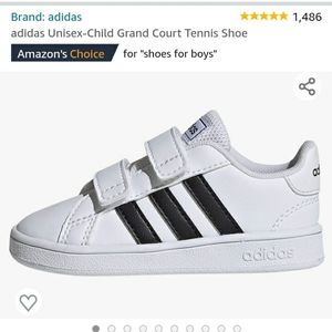 Adidas Kids Grand Court Sneaker - Child Toodler Boy - Black & White